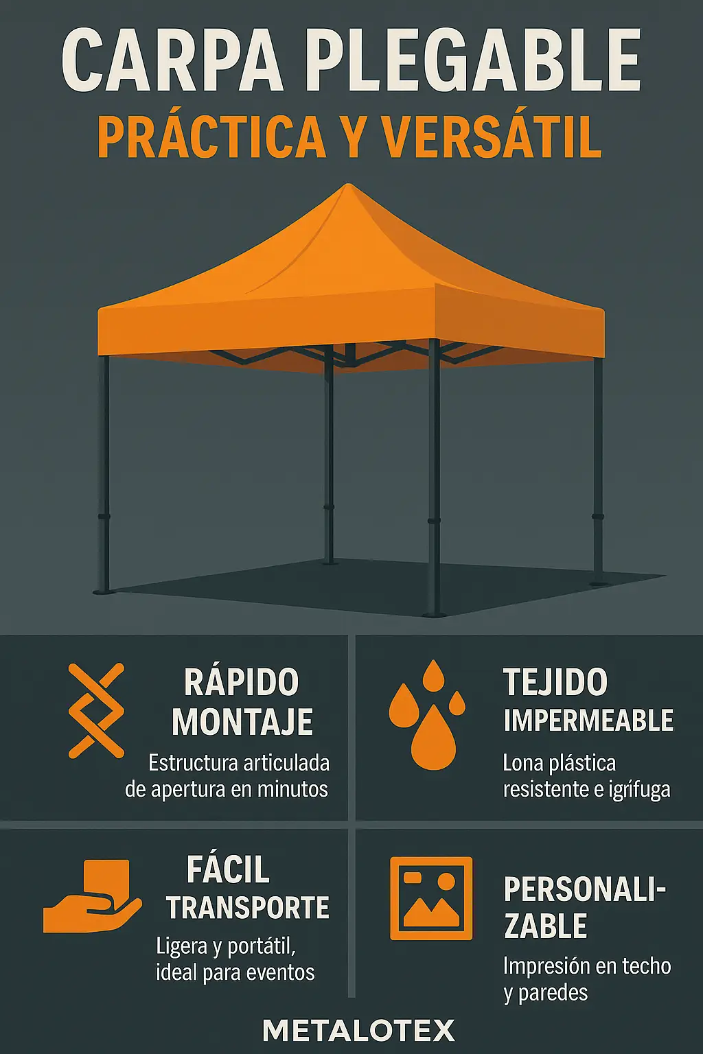 carpa-plegable-infografía carpa plegable infografía
