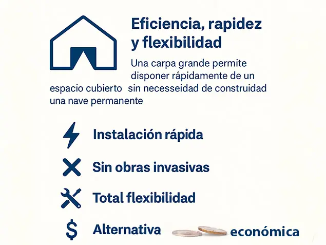 Info Carpa Grande resumen ventajas carpa grande