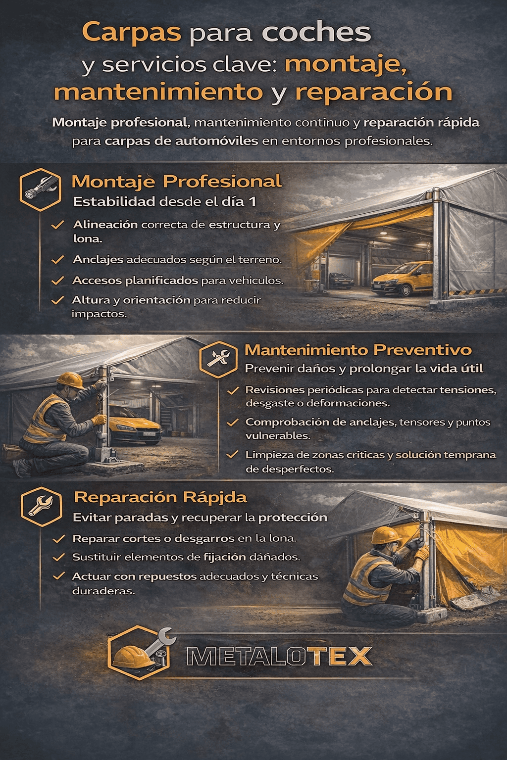 carpas para coches infografía