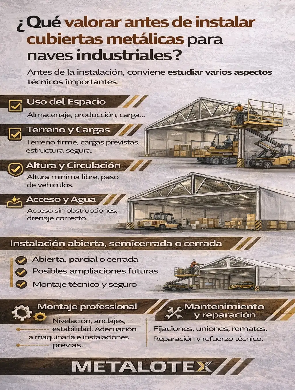 cubiertas-metalicas-para-naves-industriales Infografia cubiertas metálicas para naves industriales