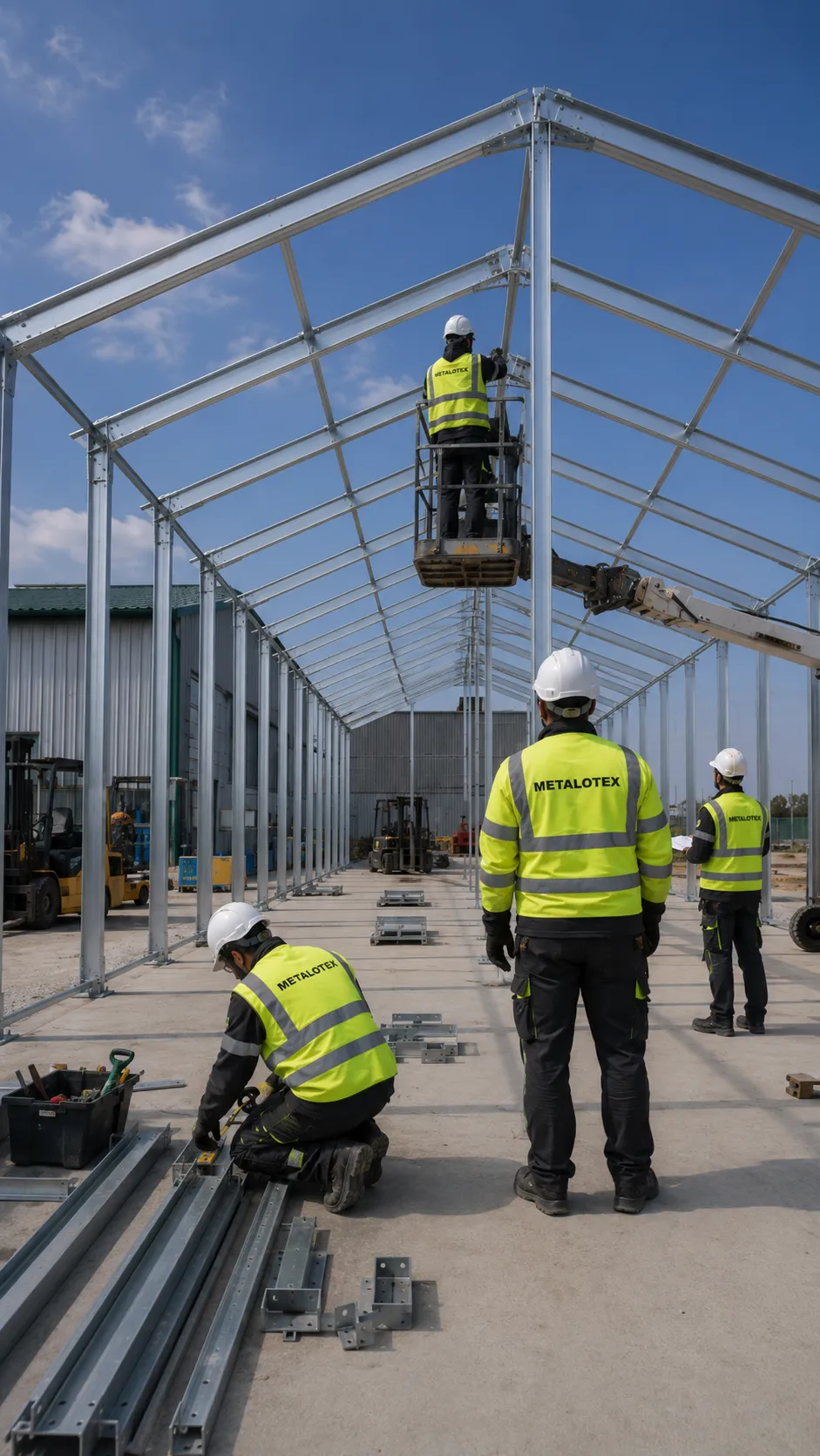 Montaje de estructuras metálicas metalotex