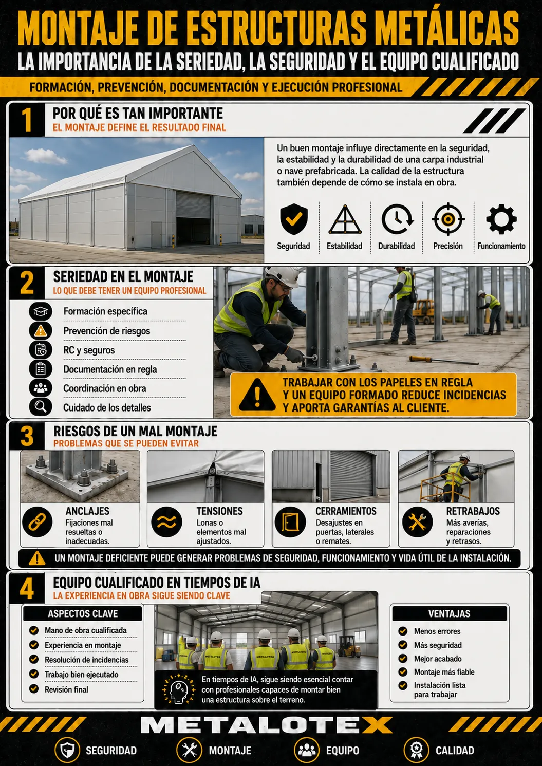 montaje de estructuras metálicas